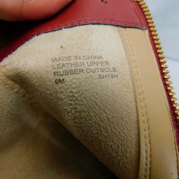 Michael Kors Women's Frenchie Platform Suede Burgundy Boots Size 9 New - Picture 11 of 14